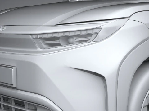 Interior Toyota Urban Cruiser 2025 LowPoly Modelo 3D