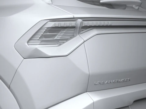 Interior Toyota Urban Cruiser 2025 LowPoly Modelo 3D