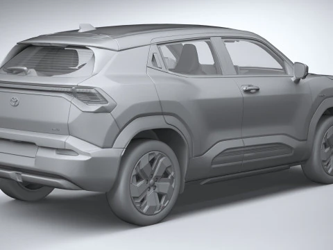 Interior Toyota Urban Cruiser 2025 LowPoly Modelo 3D