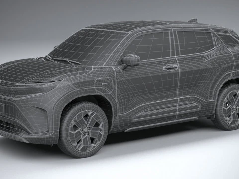 Interior Toyota Urban Cruiser 2025 LowPoly Modelo 3D