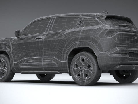 Toyota Urban Cruiser 2025 LowPoly Interior 3D Model