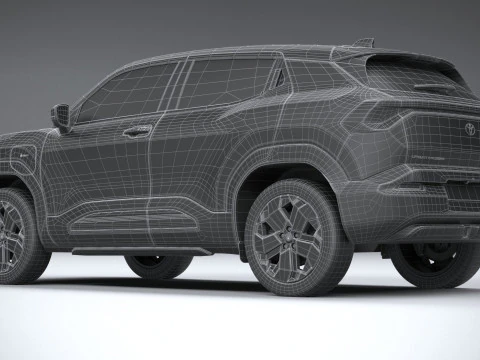 Interior Toyota Urban Cruiser 2025 LowPoly Modelo 3D