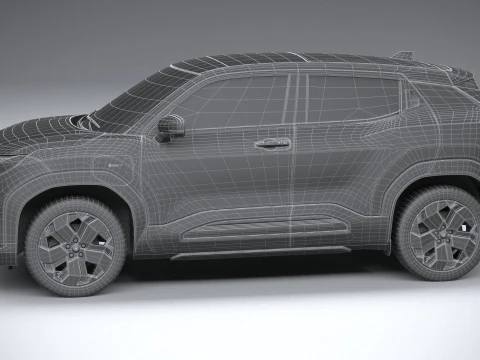 Interior Toyota Urban Cruiser 2025 LowPoly Modelo 3D