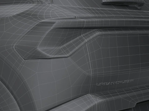 Interior Toyota Urban Cruiser 2025 LowPoly Modelo 3D