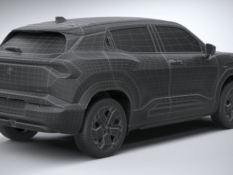 Toyota Urban Cruiser 2025 LowPoly Interior 3D Model