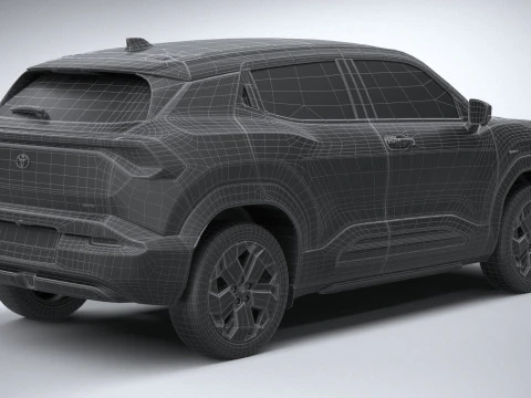 Interior Toyota Urban Cruiser 2025 LowPoly Modelo 3D