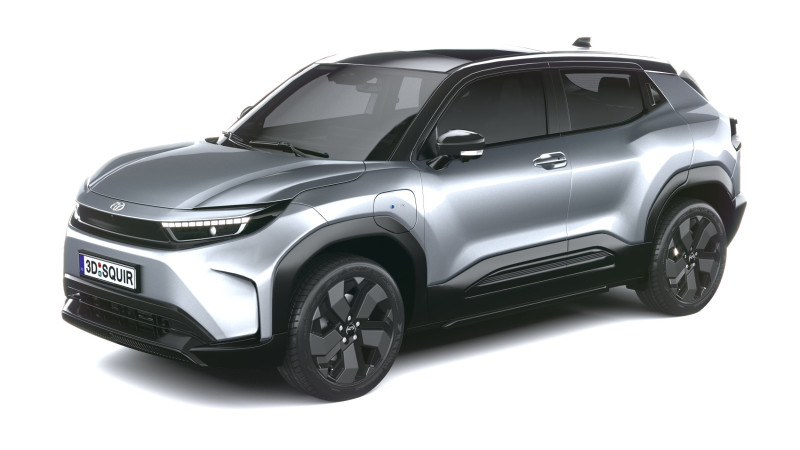 Toyota Urban Cruiser 2025 LowPoly Interior 3D Model .c4d .max .obj .3ds .fbx .stl .blend