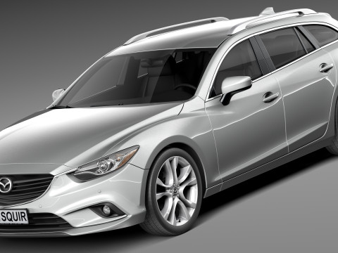 Mazda 6 Wagon 2013 3D Model
