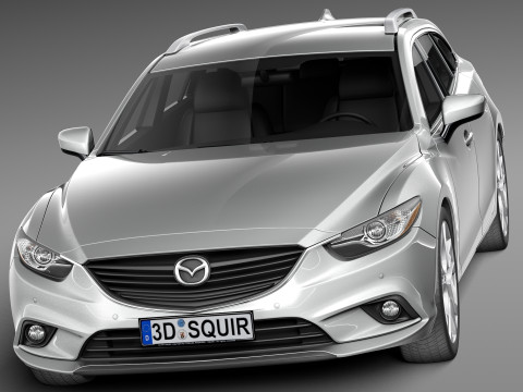 Mazda 6 Wagon 2013 Model 3D