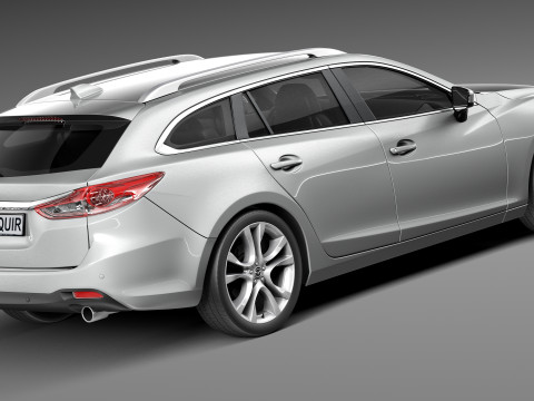 Mazda 6 Wagon 2013 Model 3D