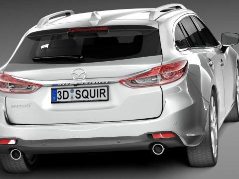 Mazda 6 Wagon 2013 3D Model