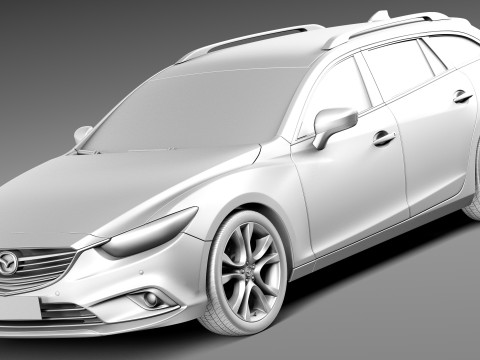 Mazda 6 Wagon 2013 Model 3D