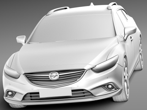 Mazda 6 Wagon 2013 Model 3D