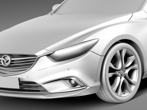 Mazda 6 Wagon 2013 Model 3D