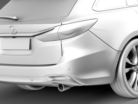 Mazda 6 Wagon 2013 Model 3D