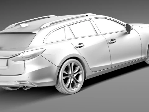 Mazda 6 Wagon 2013 3D Model
