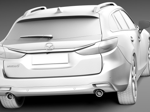 Mazda 6 Wagon 2013 Model 3D