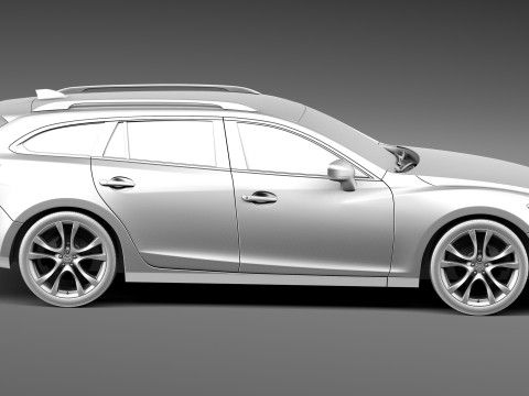 Mazda 6 Wagon 2013 Model 3D