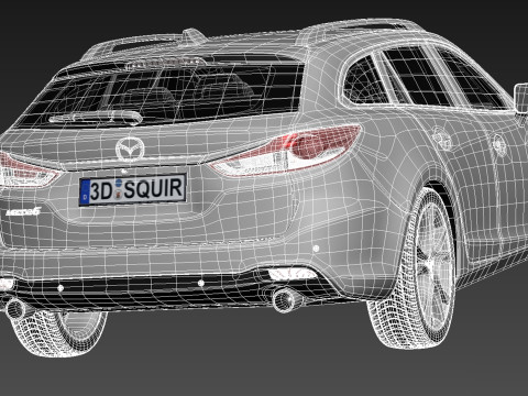 Mazda 6 Wagon 2013 Model 3D