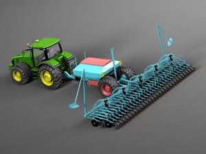 John Deere 8R Tractor 3D Model