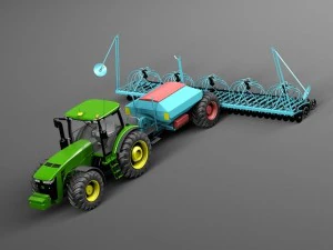 John Deere 8R Tractor 3D Model