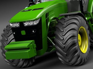 John Deere 8R Tractor 3D Model
