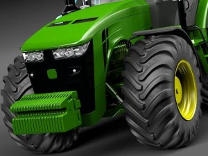 John Deere 8R Tractor 3D Model