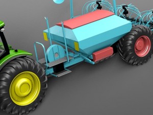 John Deere 8R Tractor 3D Model