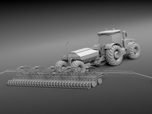 John Deere 8R Tractor 3D Model