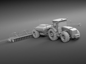 John Deere 8R Tractor 3D Model