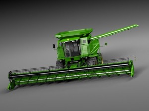 John Deere Harvester Modelo 3D