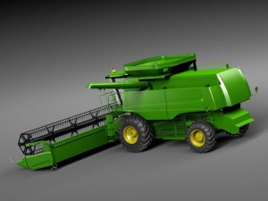 John Deere Harvester Modelo 3D