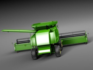 John Deere Harvester Modelo 3D