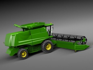 John Deere Harvester Modelo 3D