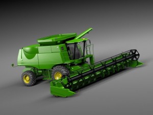 John Deere Harvester Modelo 3D
