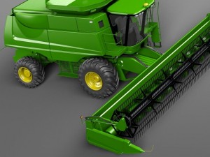 John Deere Harvester Modelo 3D