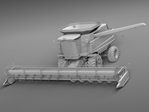 John Deere Harvester Modelo 3D