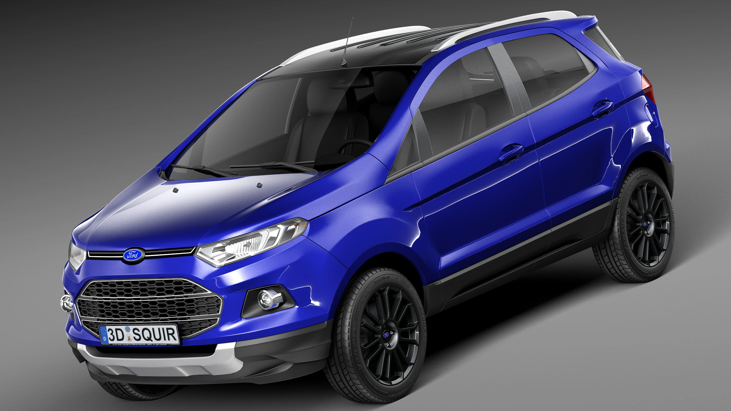 Ecosport 2016 3D Model .c4d .max .obj .3ds .fbx .stl .blend