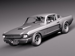 Mustang GT350h 1964 Modello 3D