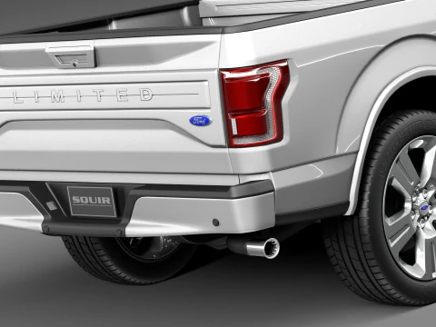F-150 Crew Cab Limited 2016 3D Model