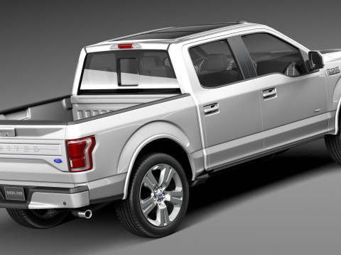 F-150 Crew Cab Limited 2016 Modello 3D
