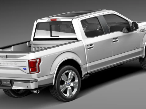 F-150 Crew Cab Limited 2016 3D Model