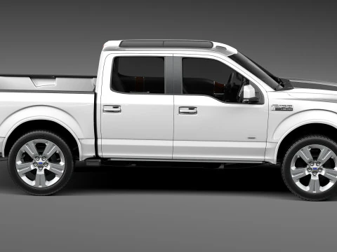 F-150 Crew Cab Limited 2016 3D Model