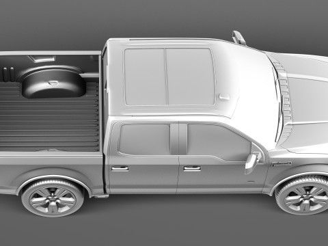 F-150 Crew Cab Limited 2016 Modello 3D