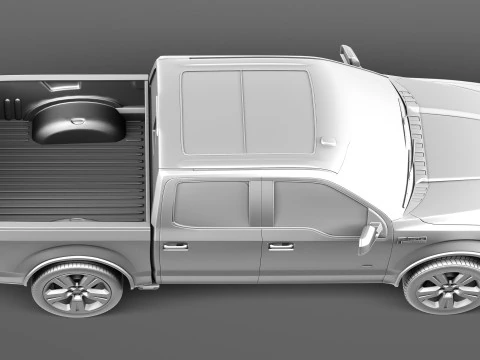 F-150 Crew Cab Limited 2016 3D Model