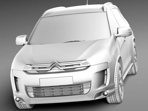 Citroen C4 Aircross 2013 3D Model