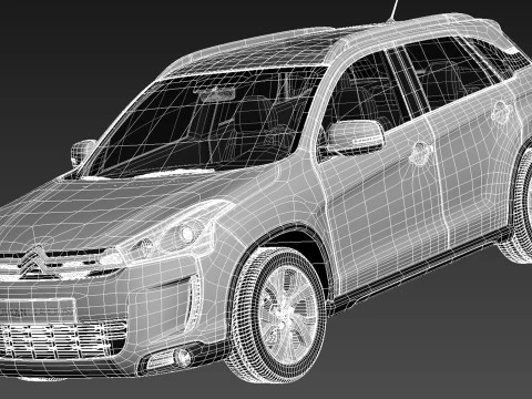 Citroen C4 Aircross 2013 3D Model