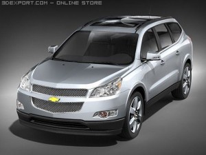 Chevrolet Traverse 2008 midpoly 3D 模型