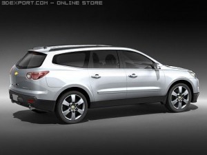 Chevrolet Traverse 2008 midpoly 3D 模型