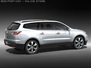 Chevrolet Traverse 2008 midpoly 3D Model